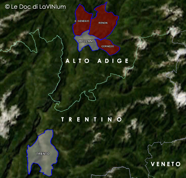 Mappa DOC Alto Adige Santa Maddalena