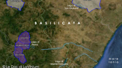mappa vino doc Terre dell'Alta Val d'Agri