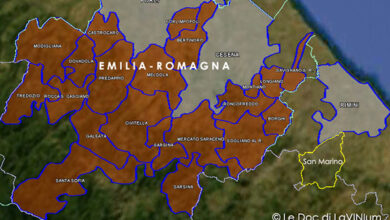 mappa vino doc colli romagna centrale