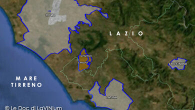 Mappa vino doc Colli Lanuvini
