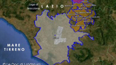 mappa vino doc Colli della Sabina