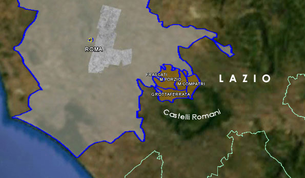 Mappa Docg Frascati Superiore