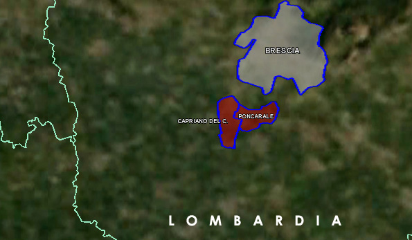 mappa vino doc Capriano del Colle