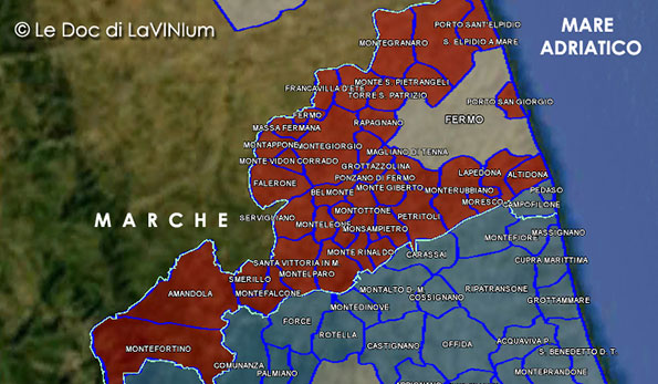 mappa vino doc falerio