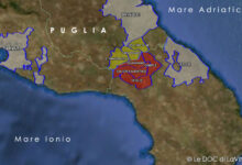 mappa vino doc Salice Salentino