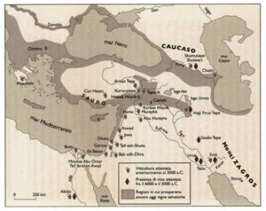 Cartina dell'area caucasica