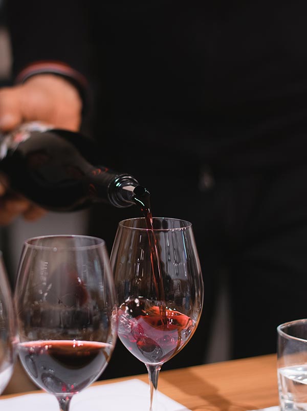 Il Barbera nel bicchiere