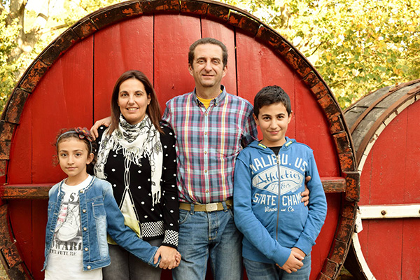 La famiglia Giovine al completo