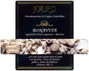 Etichetta Faro Bonavita