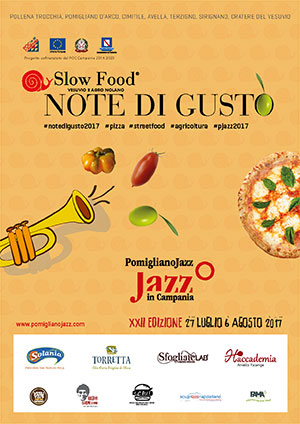 Locandina Note di Gusto e Pomigliano Jazz
