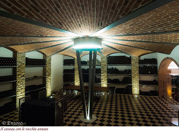 Il caveau con le vecchie annate
