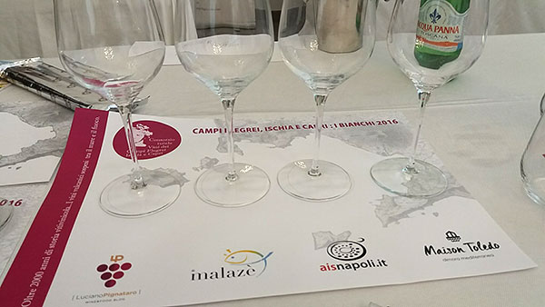 Calici degustazione Campi Flegrei