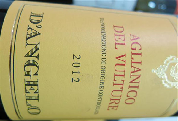 Aglianico del Vulture 2012 D'Angelo