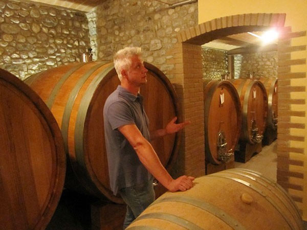 In cantina con Omar Pantarotto