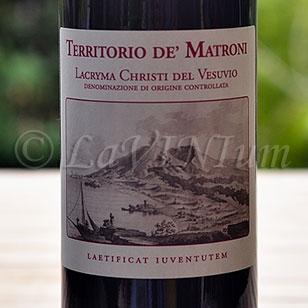 Lacryma Christi del Vesuvio Rosso Territorio de' Matroni 2015 - Cantine Matrone