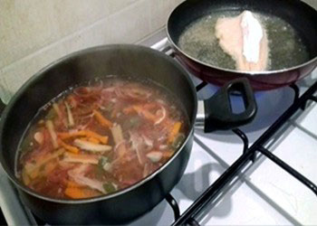 Preparazione per la trota in carpione