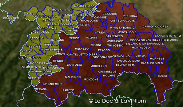 Mappa Docg Alta Langa