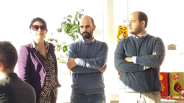 Marina Alaimo con Jacopo e Jenny del Birrificio Ventitré