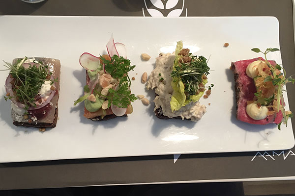 Degustazione smørrebrød all'Aamanns