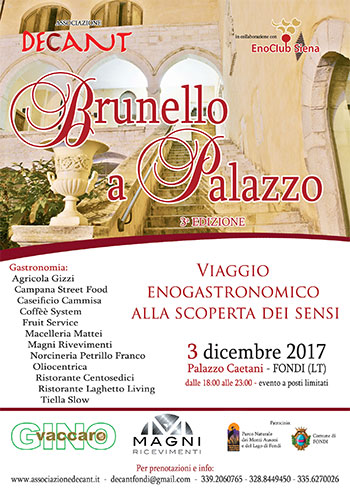 Locandina Brunello a Palazzo 2017