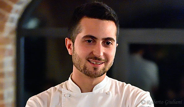 Chef Federico Gallo alla Locanda del Pilone