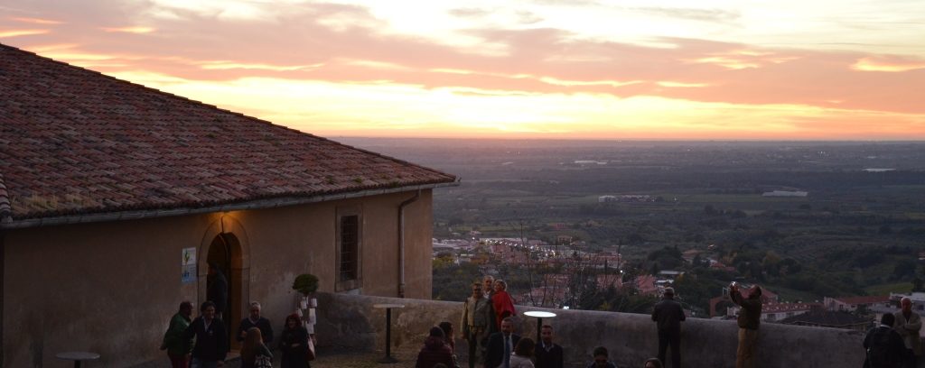 Cori: il tramonto da Sant'Oliva