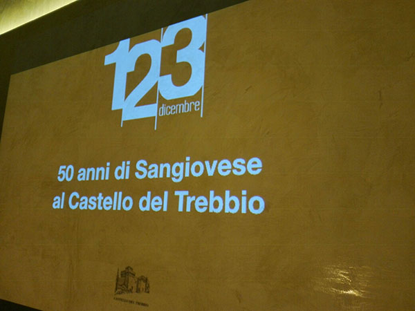 Manifesto 50 anni di Sangiovese del Castello del Trebbio
