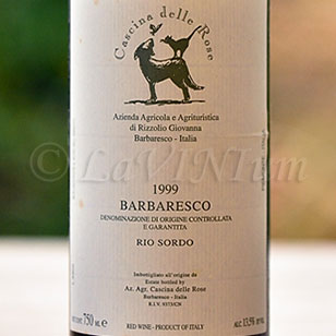 Barbaresco Rio Sordo 1999 Cascina delle Rose