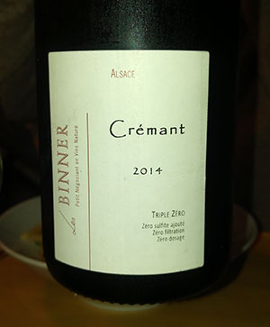 Crémant d'Alsace 2014 Domaine Binner