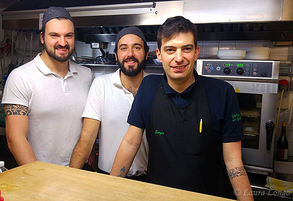 Da sinistra Emanuele Crimi, Stefano Blè e Sergio Caniffi