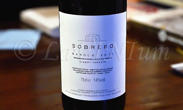 Barolo Ciabot Tanasio 2013 Sobrero Francesco e Figli