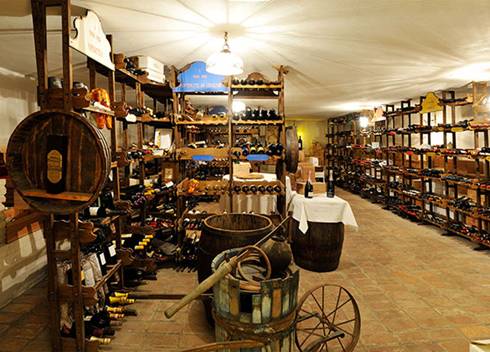 La cantina della Locanda Aurilia