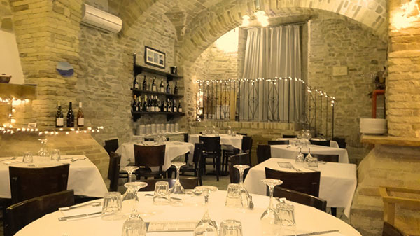 Sala interna Trattoria San Domenico