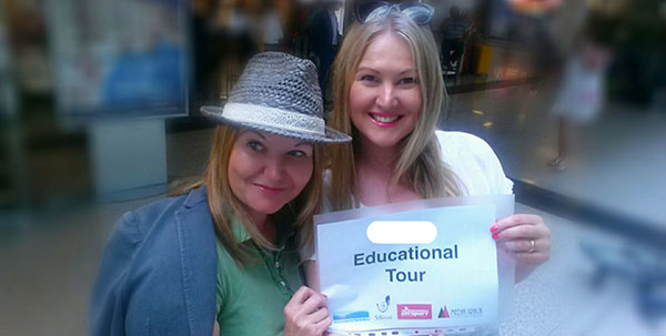 Svetlana Trushnikova e Natalia Obozinha, organizzatrici dell'evento