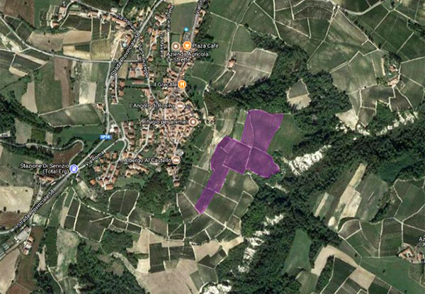 Cartina vigneti Armando Piazzo