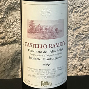 Alto Adige Pinot Nero 1991 Castello Rametz