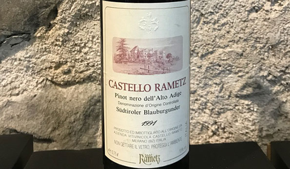 Alto Adige Pinot Nero 1991 Castello Rametz