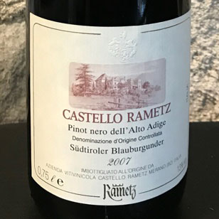 Alto Adige Pinot Nero 2007 Castello Rametz