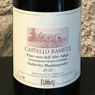 Alto Adige Pinot Nero 2010 Castello Rametz
