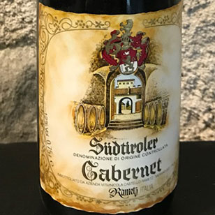 Alto Adige Cabernet Riserva 1974 Castello Rametz