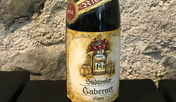 Alto Adige Cabernet Riserva 1974 Castello Rametz