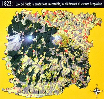 mappa Montalcino 1822