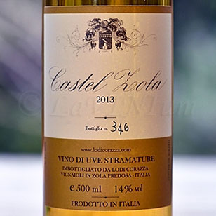 Castel Zola Vino di Uve Stramature 2013 Lodi Corazza