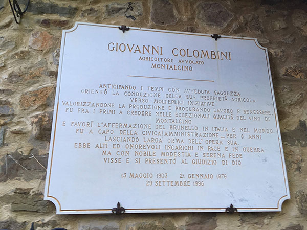 Targa Giovanni Colombini