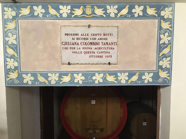 Targa in memoria di Giuliana Colombini