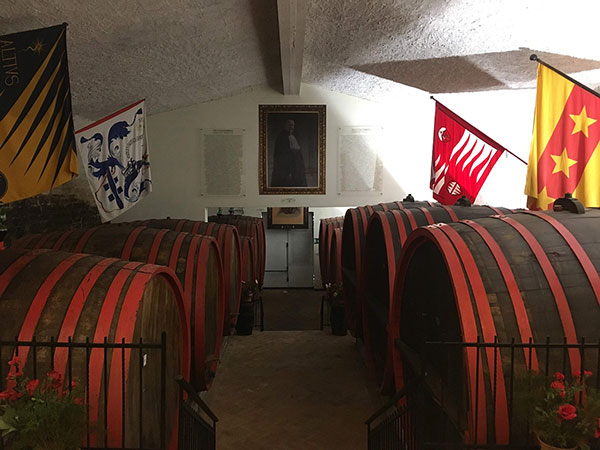 Uno spaccato della cantina