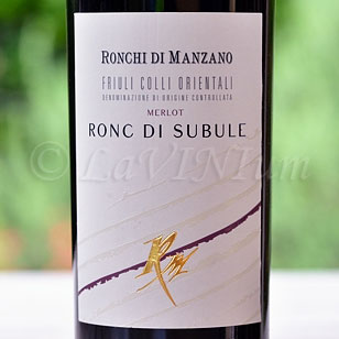 Friuli Colli Orientali Merlot Ronc di Subule 2013 Ronchi di Manzano