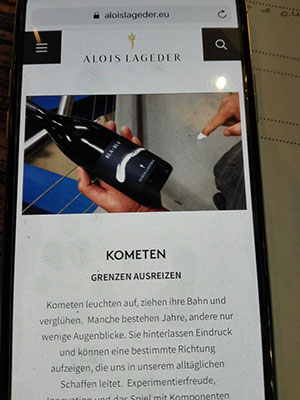 Lageder sullo smartphone