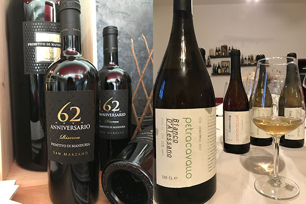 Primitivo di Manduria San Marzano e Bianco d'Alessano Petracavallo