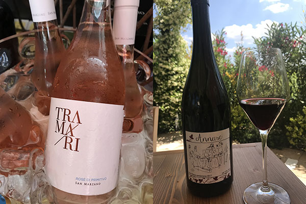 Rosato della Cantina San Marzano e Annusc di Masseria Petrino